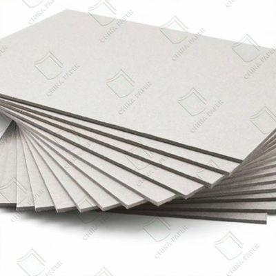 ποιότητας 300-1000gm Γκρι φύλλο χαρτόνι με θραύσματα ομαλή επιφάνεια υψηλή δυσκαμψία για συσκευασία εργοστάσιο